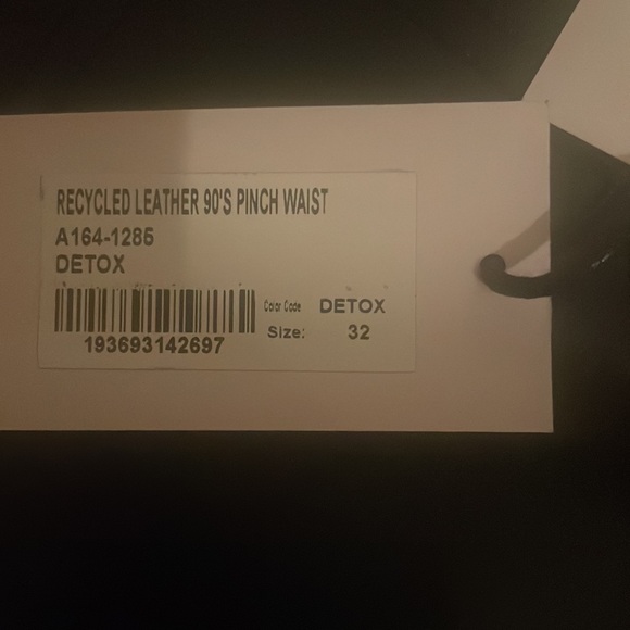 Agolde recycled leather 90s pinch waist - Picture 4 of 4